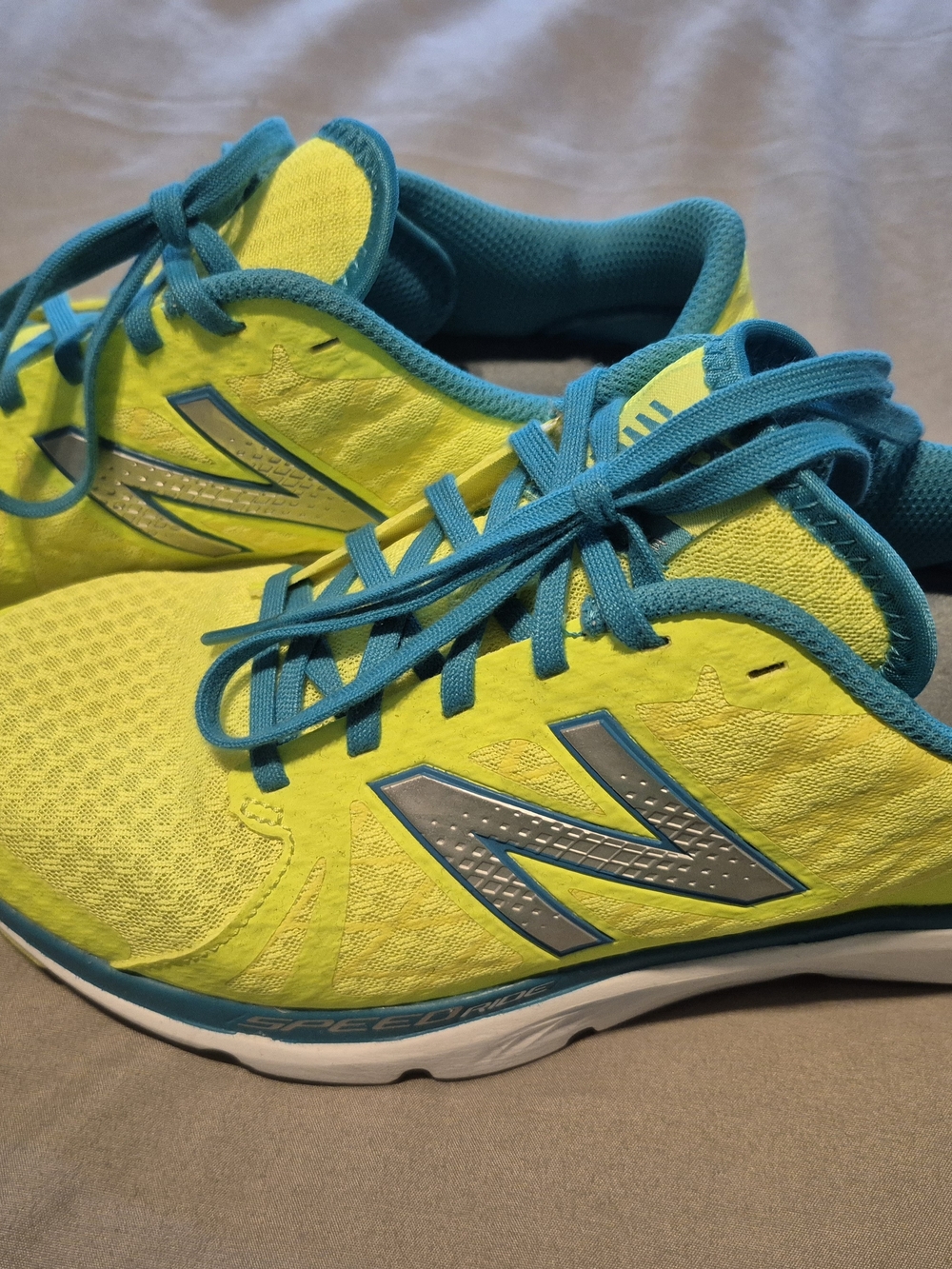 New Balance Neon Yellow & Teal Running Shoes